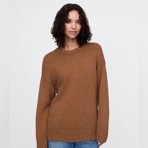 NWT petite xs oversized boyfriend sweater cocoa GAP